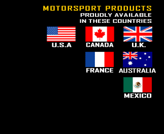 Motorsport Prodcuts available in these countries